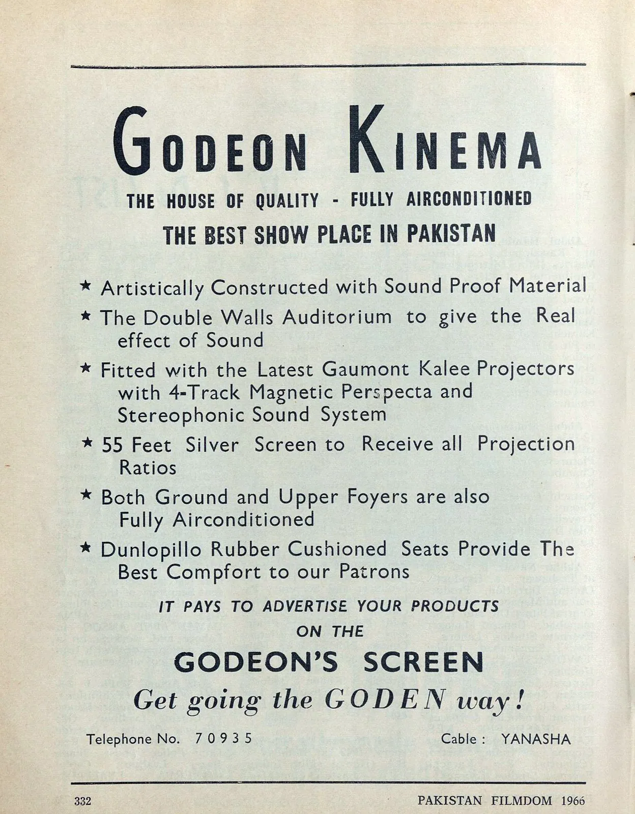 Godeon Kinema promotion 1966