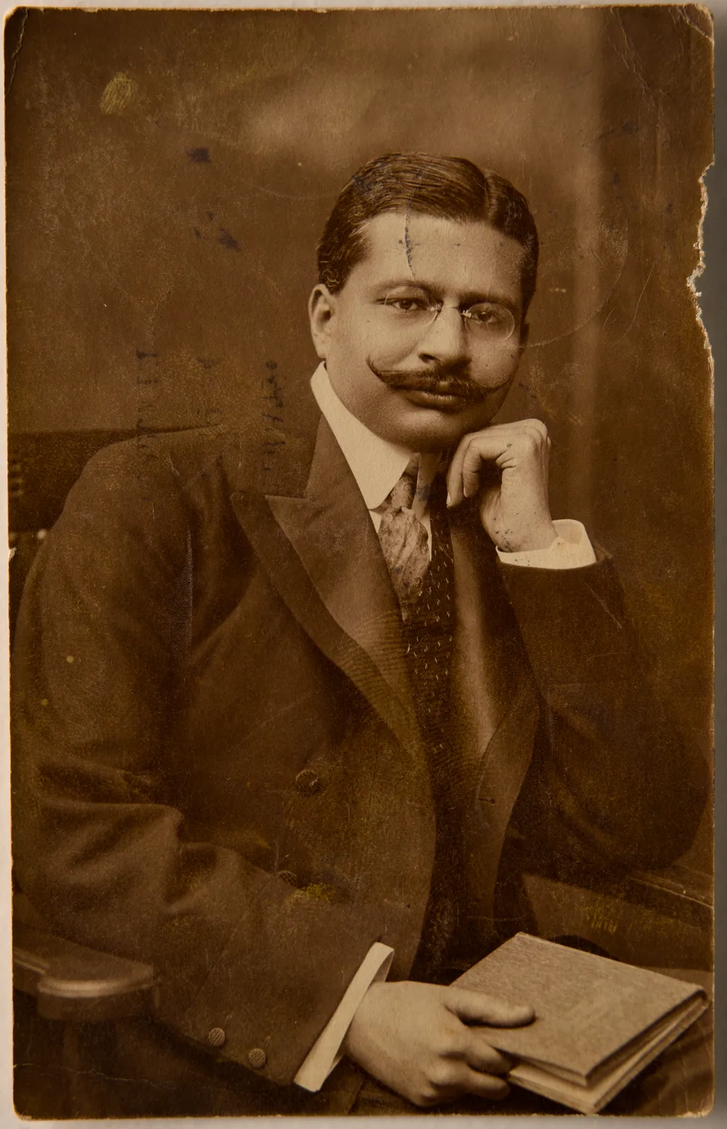 Portrait postcard Abdullah Siddiqui