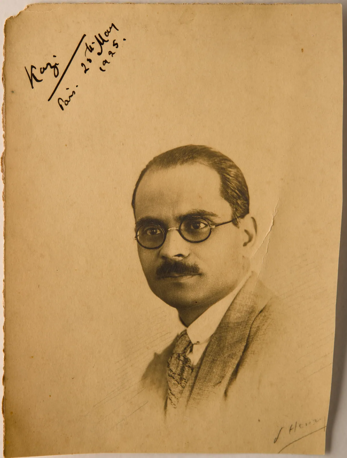 Signed Kazi Paris 25th May 1925